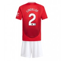 Manchester United Victor Lindelof #2 Koszulka Podstawowa dzieci 2024-25 Krótki Rękaw (+ krótkie spodenki)